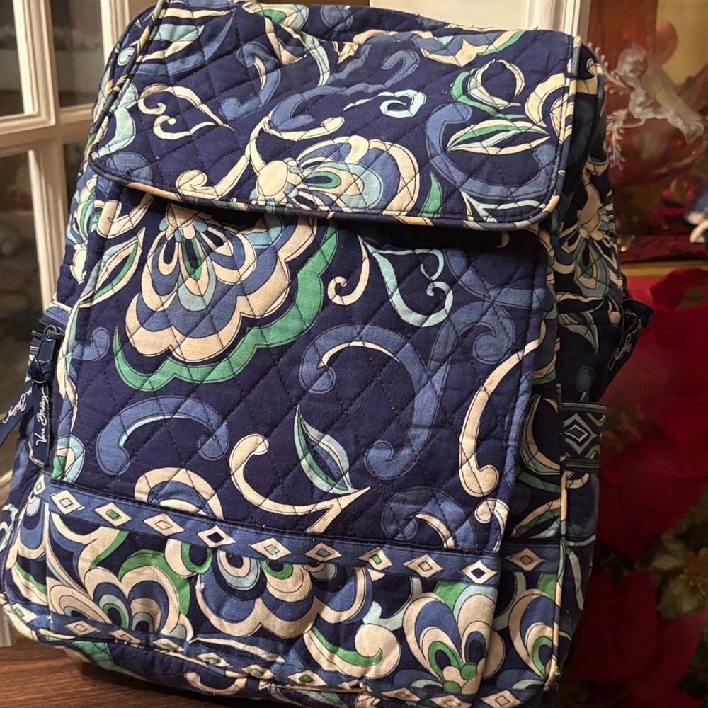 Floral Quilted Backpack